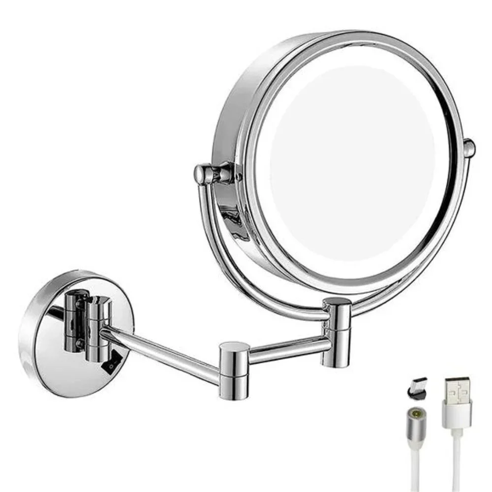 8.5 Inch Cordless LED Light Magnifying Makeup Mirror Double Sided Vanity Mirror